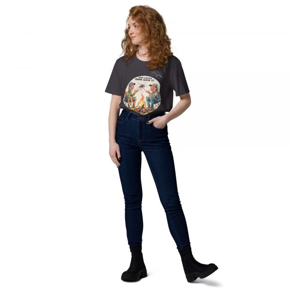 "ohne Mücken" Unisex-Bio-Baumwoll-T-Shirt – Bild 10