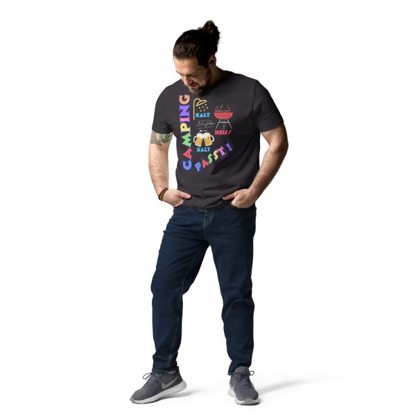 "Camping passt !" Unisex-Bio-Baumwoll-T-Shirt – Bild 14