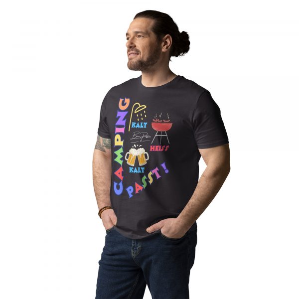 "Camping passt !" Unisex-Bio-Baumwoll-T-Shirt – Bild 13