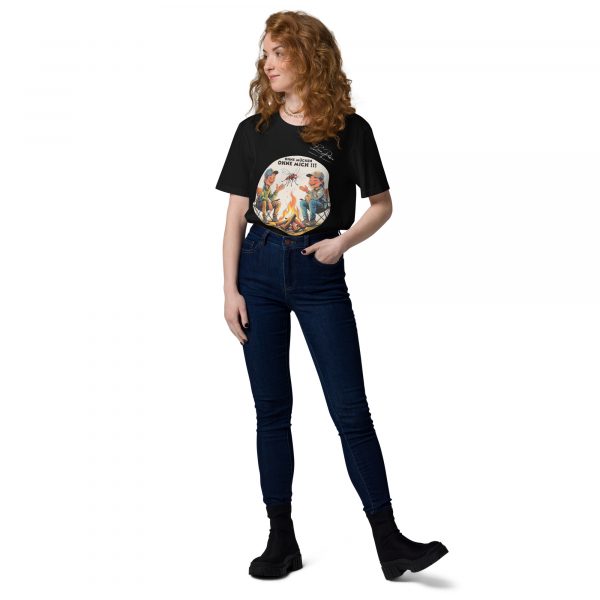 "ohne Mücken" Unisex-Bio-Baumwoll-T-Shirt – Bild 2