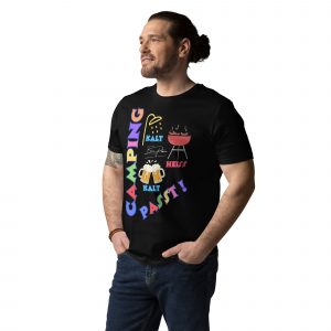 "Camping passt !" Unisex-Bio-Baumwoll-T-Shirt