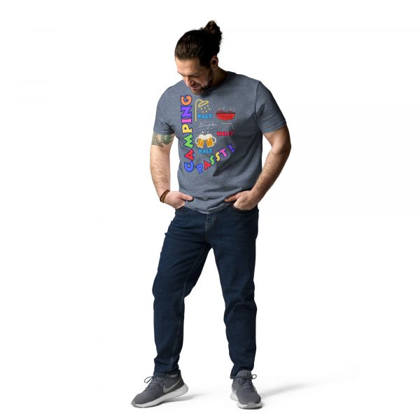 "Camping passt !" Unisex-Bio-Baumwoll-T-Shirt – Bild 26