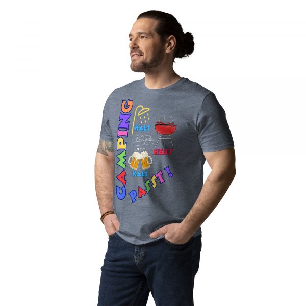 "Camping passt !" Unisex-Bio-Baumwoll-T-Shirt – Bild 25