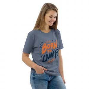 "Born To Camp" Unisex-Bio-Baumwoll-T-Shirt