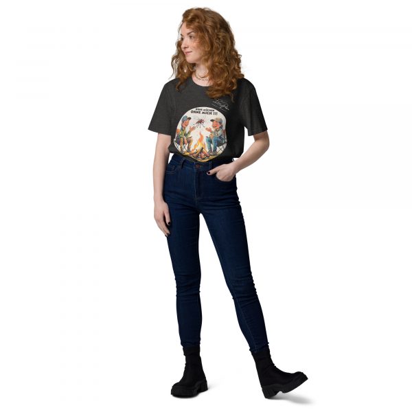 "ohne Mücken" Unisex-Bio-Baumwoll-T-Shirt – Bild 6