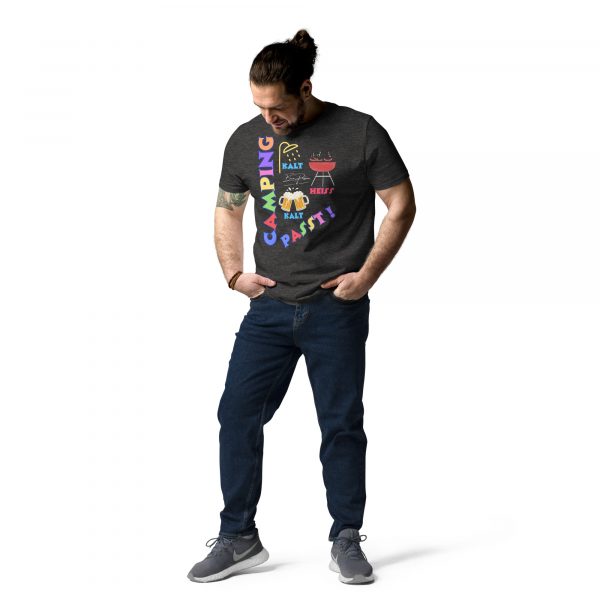 "Camping passt !" Unisex-Bio-Baumwoll-T-Shirt – Bild 8