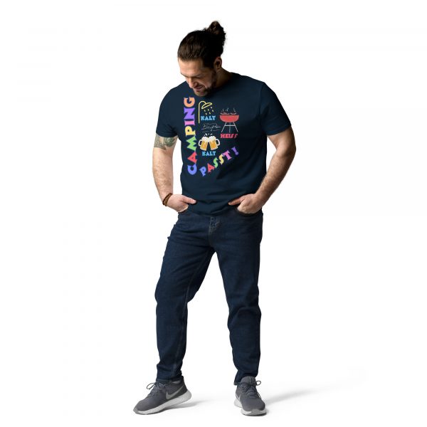 "Camping passt !" Unisex-Bio-Baumwoll-T-Shirt – Bild 5