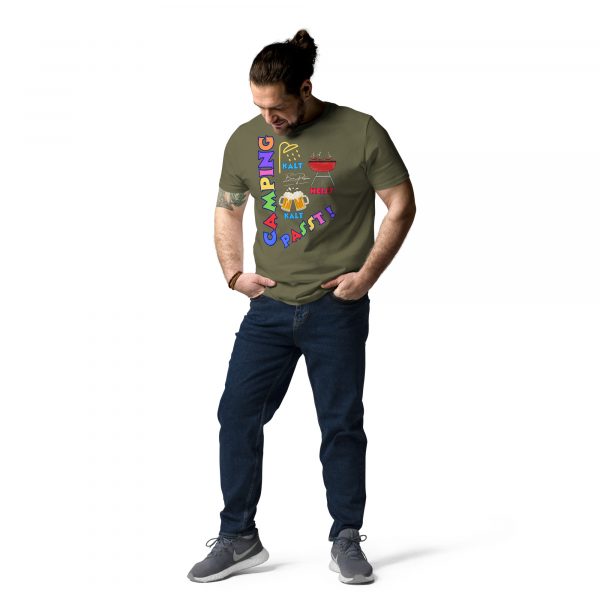"Camping passt !" Unisex-Bio-Baumwoll-T-Shirt – Bild 23