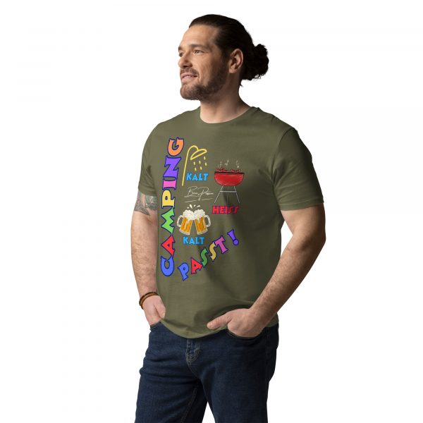 "Camping passt !" Unisex-Bio-Baumwoll-T-Shirt – Bild 22