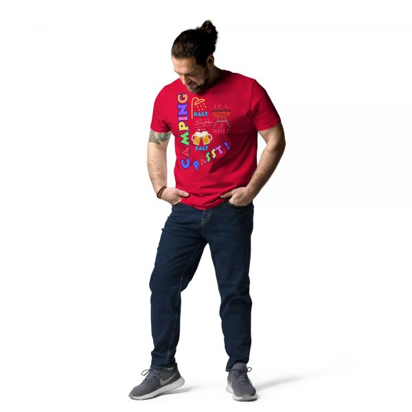 "Camping passt !" Unisex-Bio-Baumwoll-T-Shirt – Bild 17