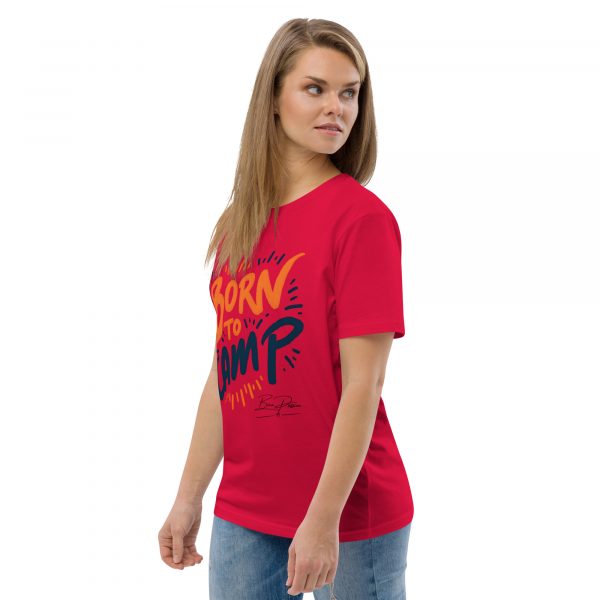 "Born To Camp" Unisex-Bio-Baumwoll-T-Shirt – Bild 6