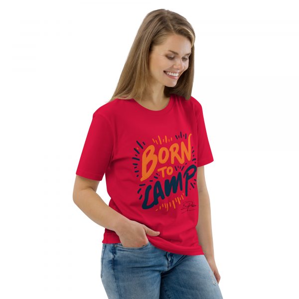 "Born To Camp" Unisex-Bio-Baumwoll-T-Shirt – Bild 7