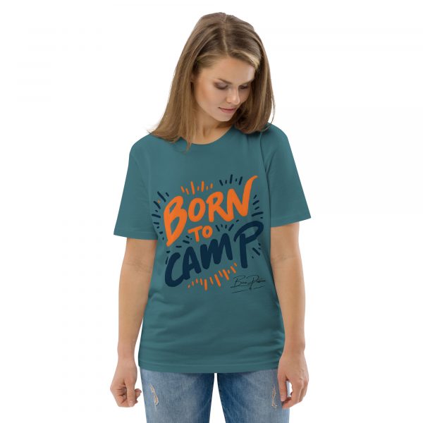 "Born To Camp" Unisex-Bio-Baumwoll-T-Shirt – Bild 11