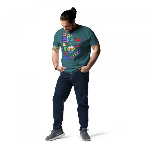 "Camping passt !" Unisex-Bio-Baumwoll-T-Shirt – Bild 20