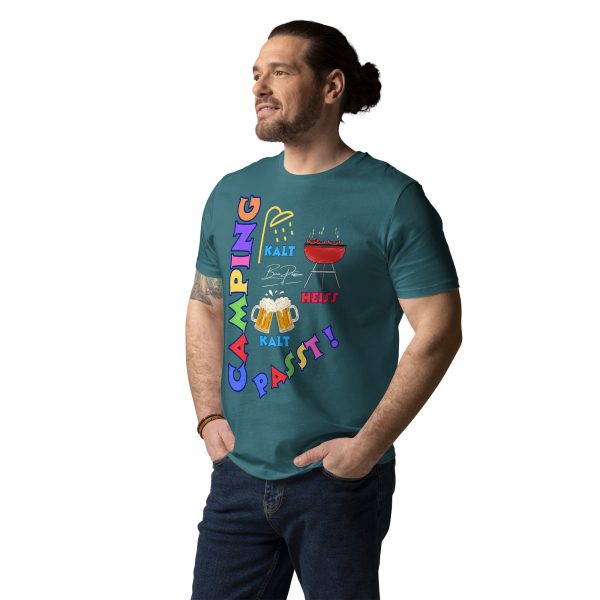 "Camping passt !" Unisex-Bio-Baumwoll-T-Shirt – Bild 19