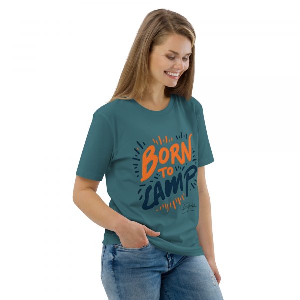 "Born To Camp" Unisex-Bio-Baumwoll-T-Shirt – Bild 15