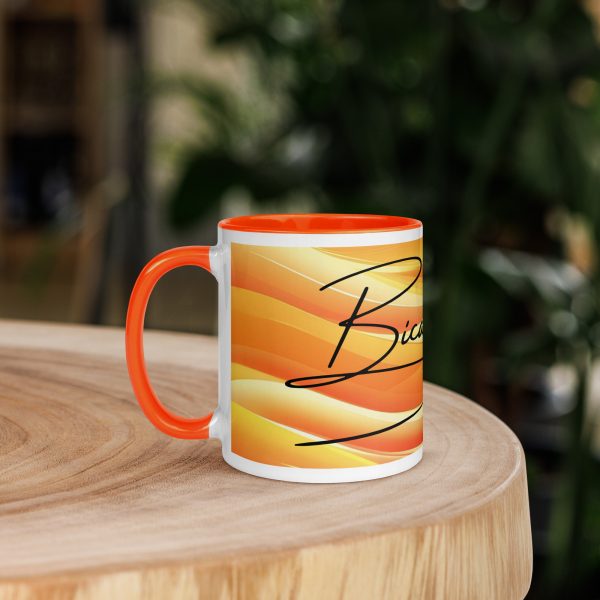 Tasse mit farbiger Innenseite "Sunset" – Bild 2